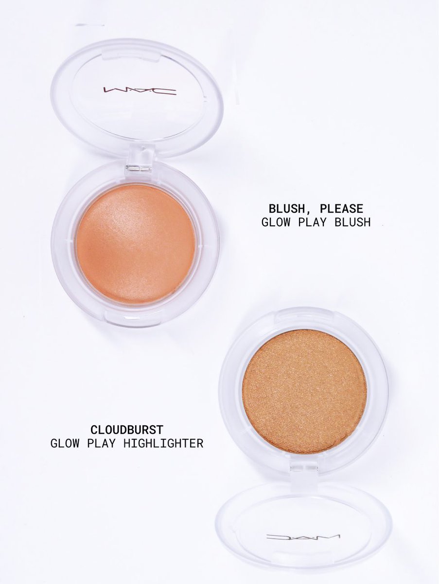 maccosmetics_JP's tweet photo. ＼NEW！／ ​
グロー プレイをもっと欲しくなる？​
「グロー プレイ クッショニー ブラッシュ」× NEW「グロー プレイ バウンシー ハイライター」 なら​輝きが重なり合う✨​

​NEW「グロー プレイ バウンシー ハイライター」 ​
税込 ￥5,060　全7色 　​

​「グロー プレイ クッショニー ブラッシュ」​
税込 ¥4,950　全12色 ​

​#透けラメハイライト #MACグロープレイバウンシーハイライター #maccosmeticsjapan