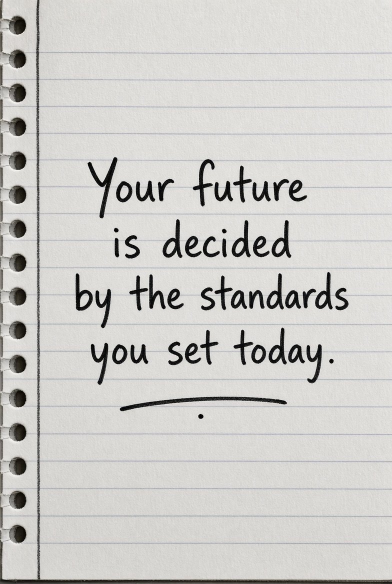 gianthologist's tweet photo. Your future is decided by the standards you set today.  

Raising your standards today? 👇

#HigherStandards https://t.co/zqVVuPxj5R