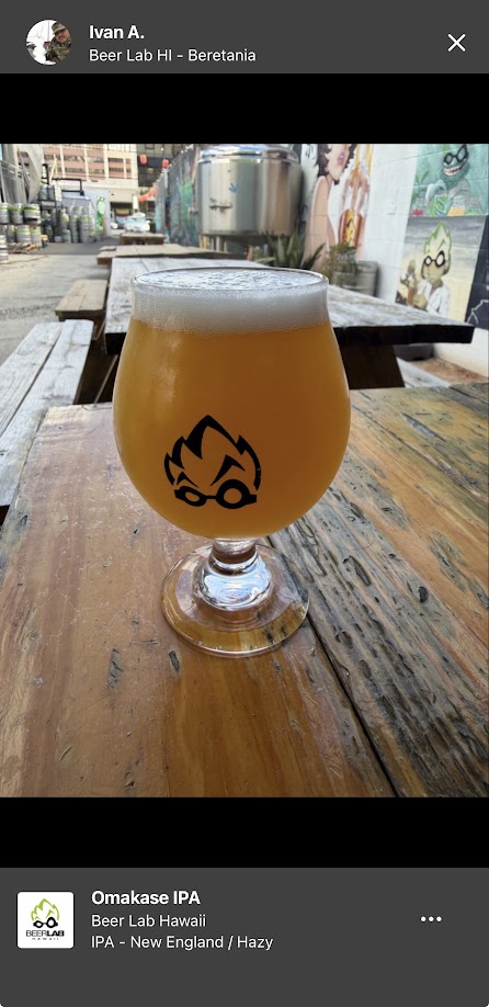 IvDogg's tweet photo. Awesome brews & art at Beerlab Hawaii! #LivePonoDrinkOno #BeerlabHI #Untappd #Salamat #EhSheGo #Omakasa #Honolulu #Oahu #Hawaii https://t.co/3eCFrmyL1V