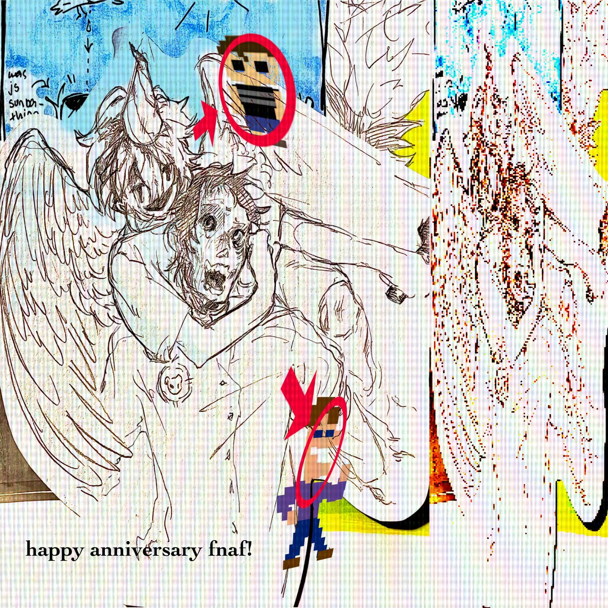 XxchanxX_'s tweet photo. bit late but happy annifnafisy #FNAF https://t.co/uydcINHAMd