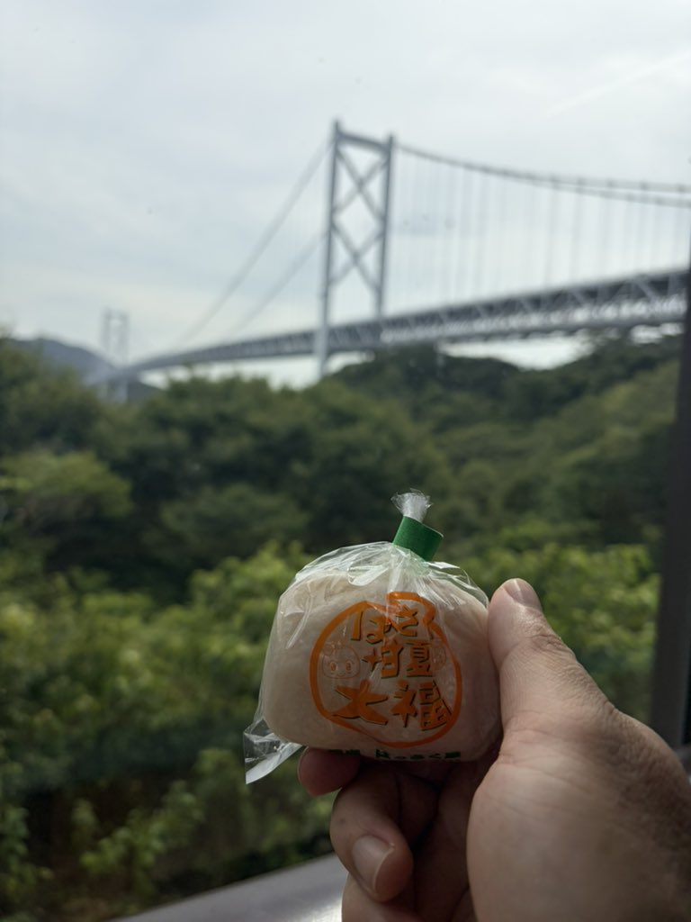 vocalo_amole's tweet photo. 本場のはっさく大福食べてきました https://t.co/SmYjyDqZLg