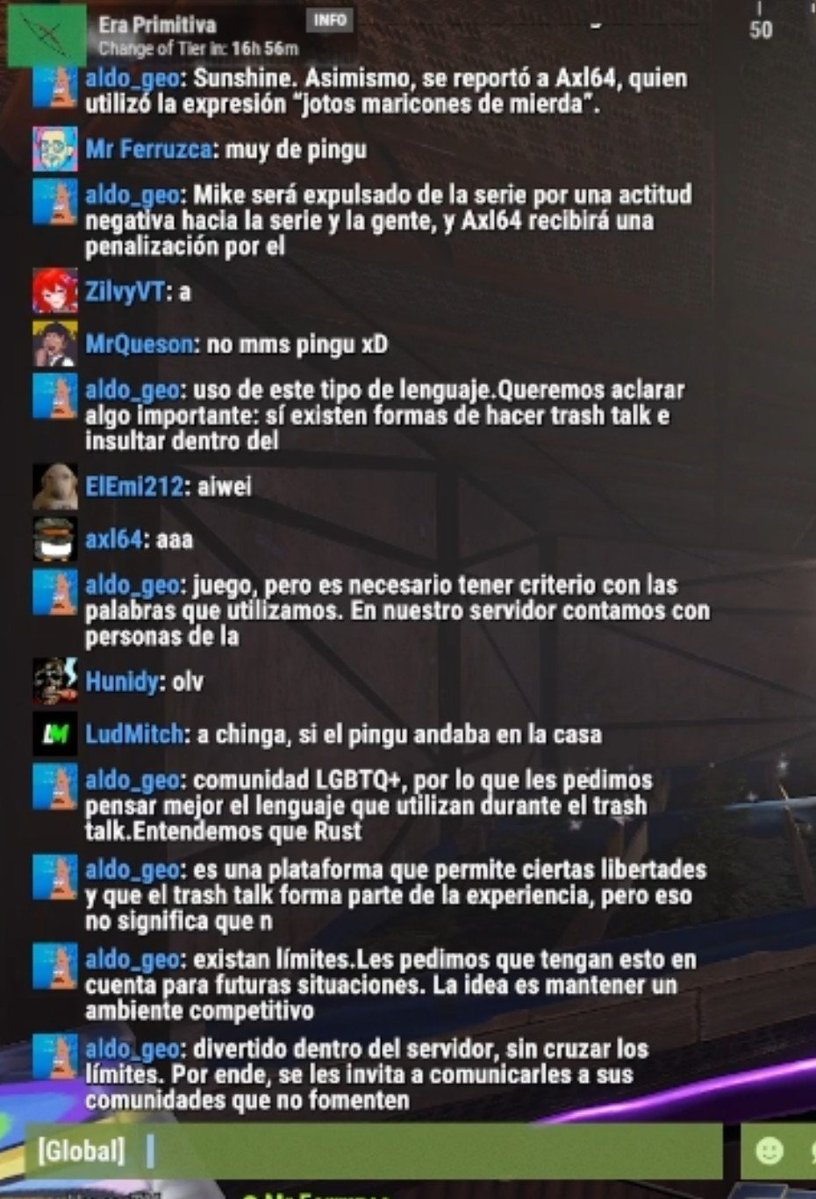 updatealdo's tweet photo. 💭| Parte del comunicado que puso Aldo a partir de la situación que paso ese rato 
Al parecer ya se tomó una desición :D https://t.co/oJyiAHNyua