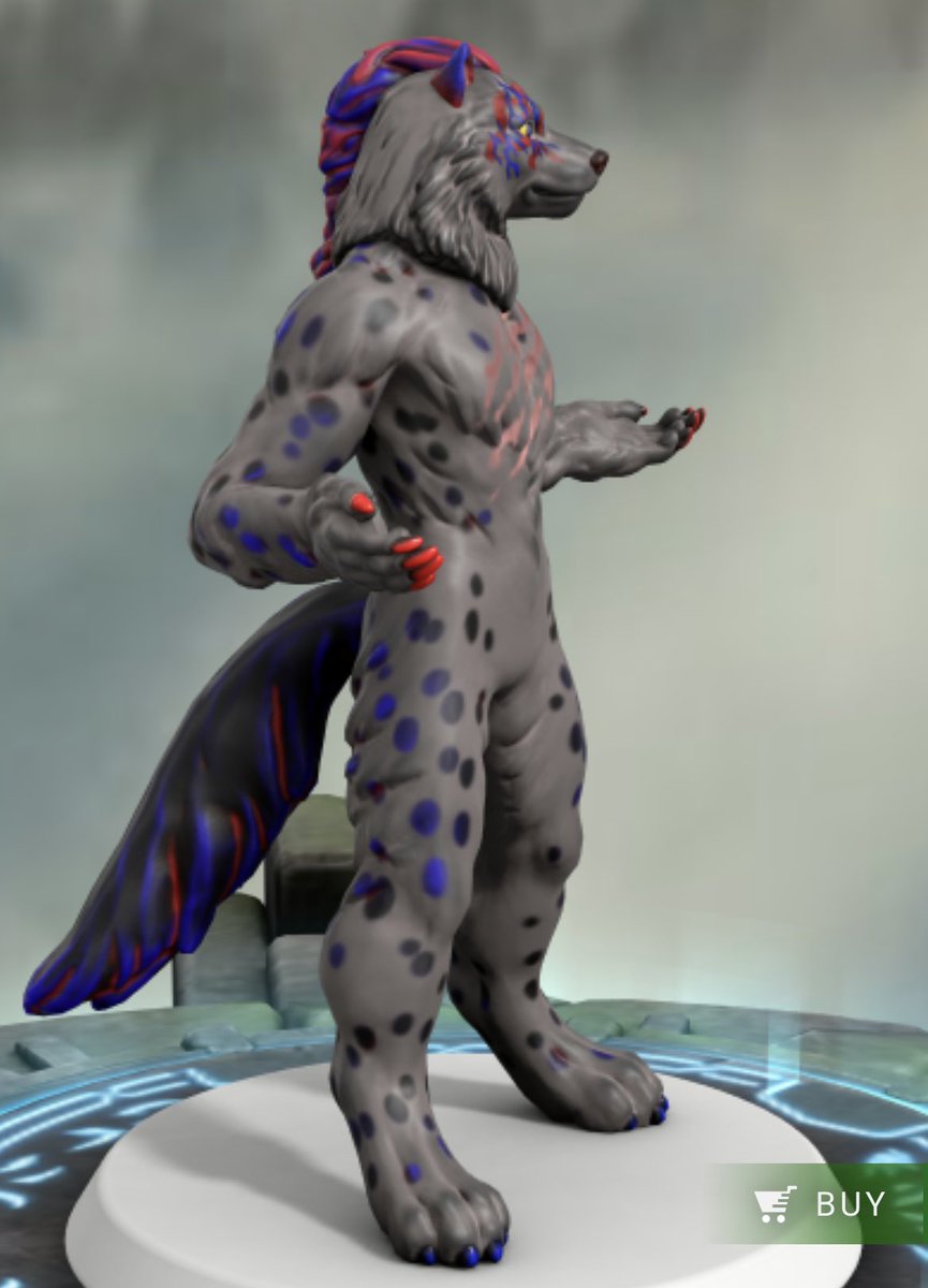 Godlywolfsona's tweet photo. @SerocFox Congrats on 1k!!! https://t.co/2YelHeoAjG