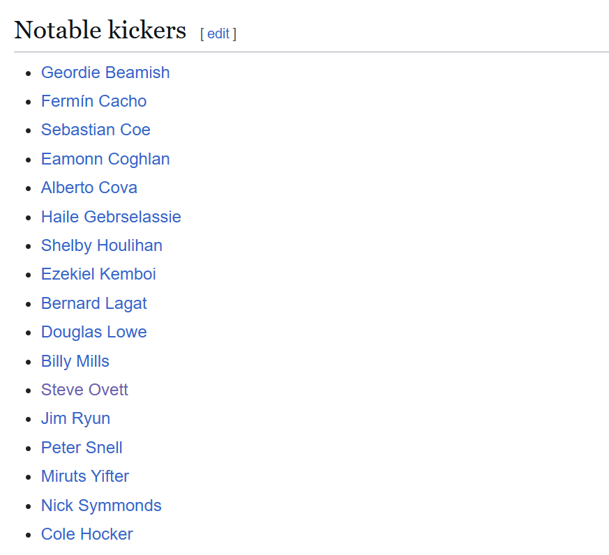 jgault13's tweet photo. Just discovered there is a Wikipedia page dedicated to the concept of a "kick" in running.

Here are the runners Wikipedia has deemed "notable kickers."

https://t.co/kxsZNEZtjq https://t.co/UvQTIzt0y9