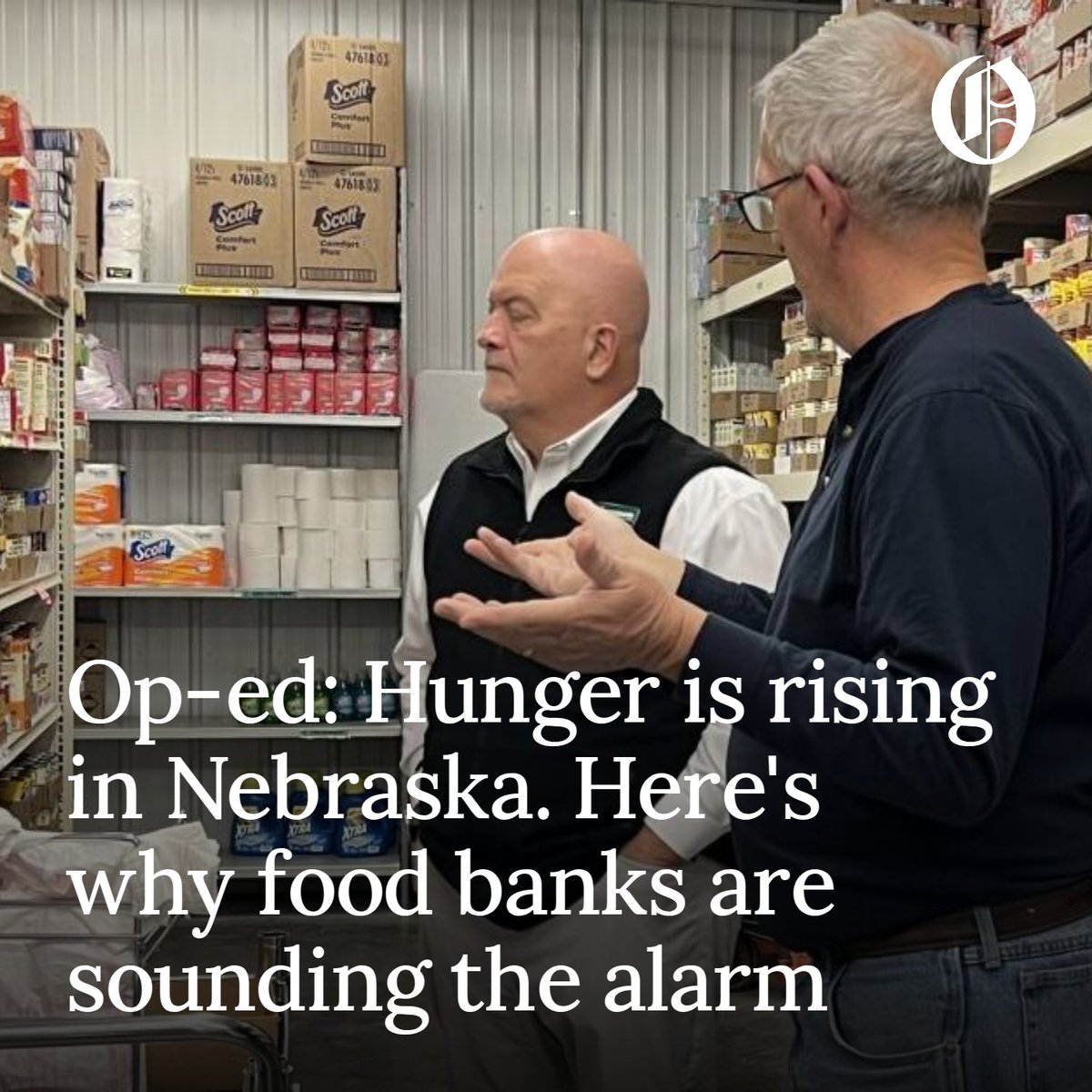 OWHnews's tweet photo. In a World-Herald op-ed, the presidents of two local food banks sound the alarm about the rise of hunger in Nebraska.

Full story: https://t.co/BygjRxIZOZ https://t.co/7NN2N4Aoww