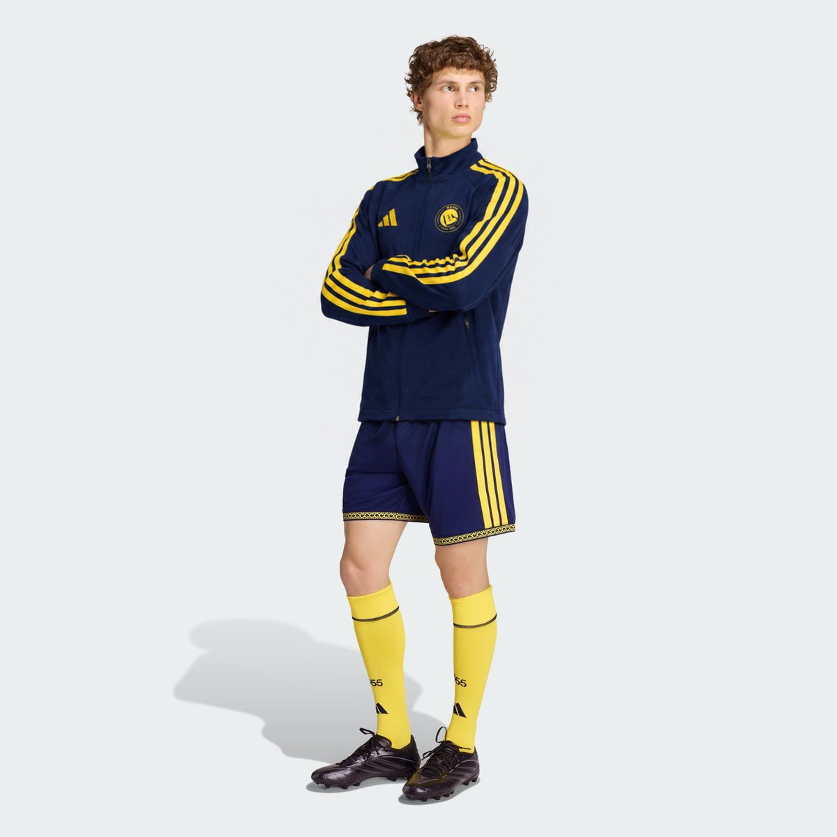 YODADSG's tweet photo. 👕  |  #AlNassr Home anthem Jacket 26-27 season 🔵🟡 

#RSL #adidas #النصر https://t.co/vDvx1nw11v