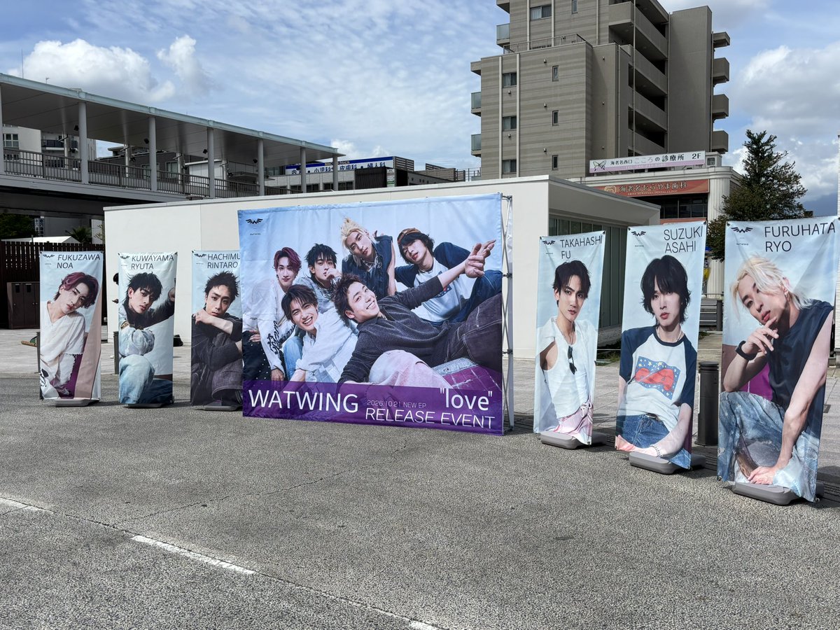 win2windy's tweet photo. 着いたー！
昨日よりは涼しい！

#WATWING #love #リリイベ　#海老名
#八村倫太郎 https://t.co/H9EbYAOXOi