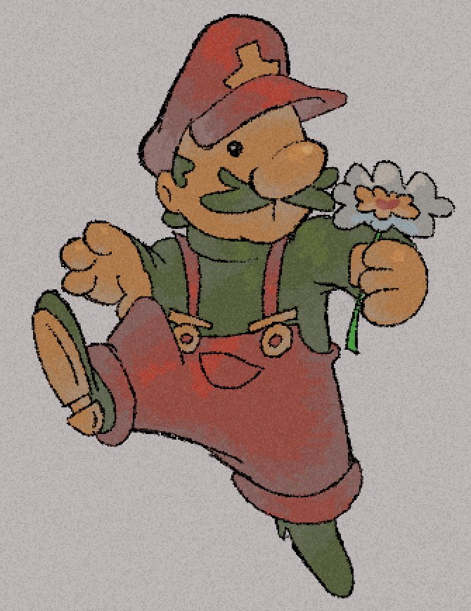 FromNoth2Somth's tweet photo. im gonna draw someone who isnt mario next https://t.co/9HT4pAiQLb