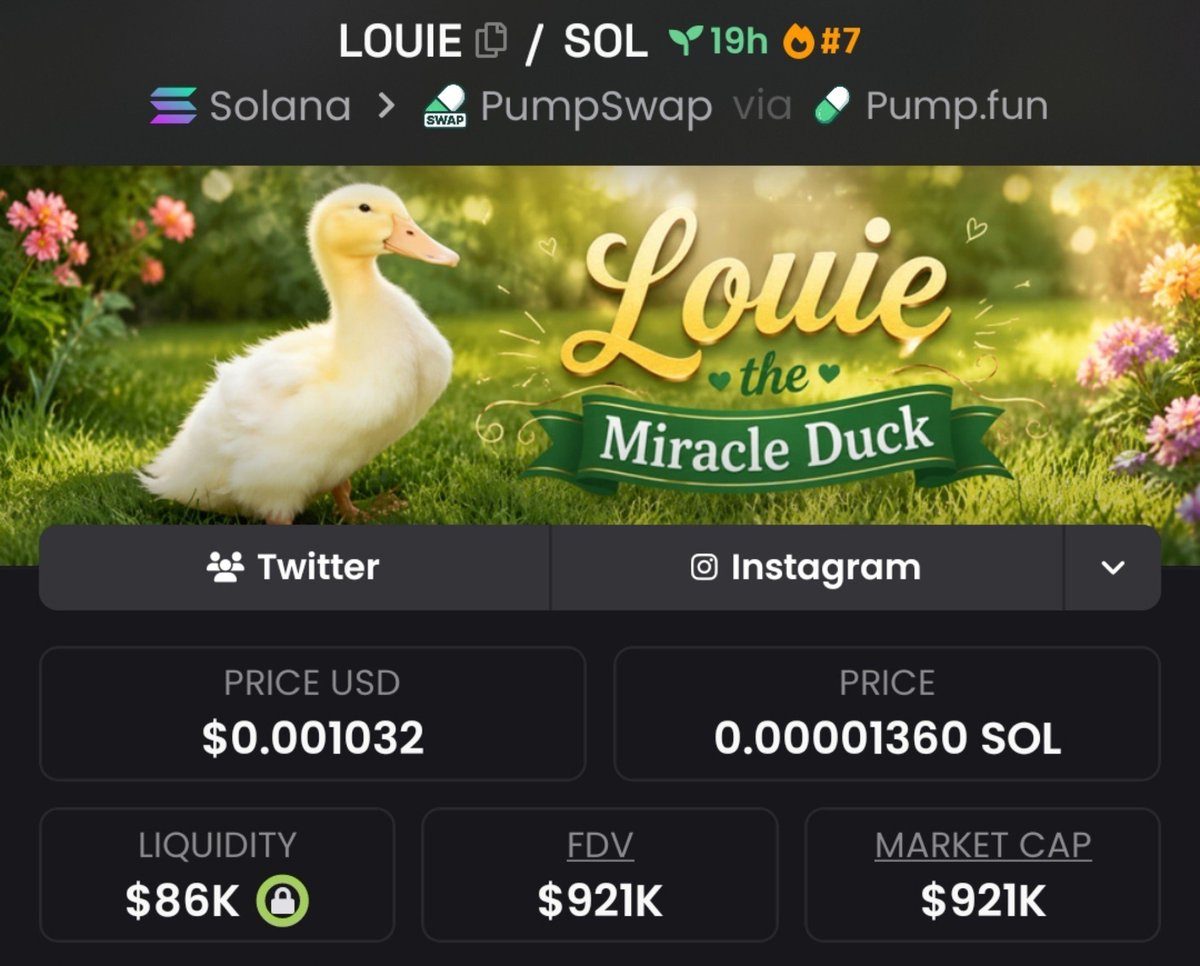 memes_prof's tweet photo. Caught $LOUIE skyrocketing from $5.9k Mcap to $921k Mcap 📈
We made a massive 156.1x profit💰💰

This is how early profit are made✅
Next gem drops soon—Dm 📥now to join our private Tg 💯🔥

#Solana #Memecoins #CryptoTrading https://t.co/5hQrndj7t6