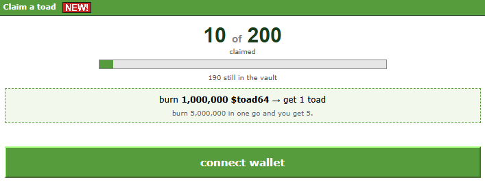toad64xyz's tweet photo. 10 of 200 ribbit 🐸 https://t.co/QaMwUQhy9z