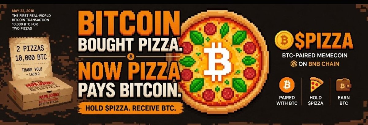 huangyongjin2's tweet photo. @soapweb3 ＄PIZZA is more than a community‑driven https://t.co/YD2naW0jvU’s crypto history, the very path where BTC began.Everyone will get a $PIZZA slice at the price they deserve.
CA:0x85545779230Cd539FF57E3F0CA2af7e5Cd007777
Website:https://t.co/5XAedtVbe3
X:@PizzaBTC777 https://t.co/BpM3ItF6eh