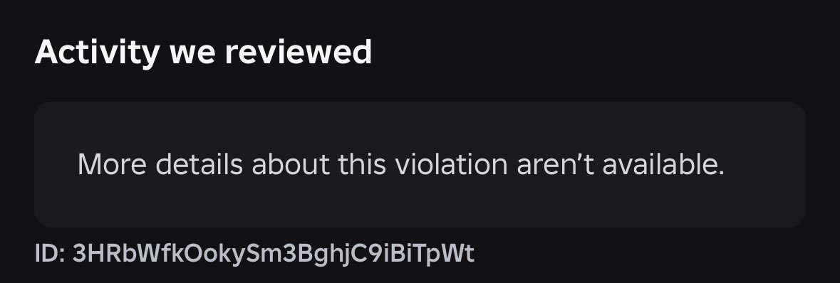 suns4lt's tweet photo. @Roblox @Roblox I have been falsely banned by your automated systems with no evidence and a silent appeal team ticket. Fix your stuff first.

User; bartosz737 https://t.co/YupExjgNbv