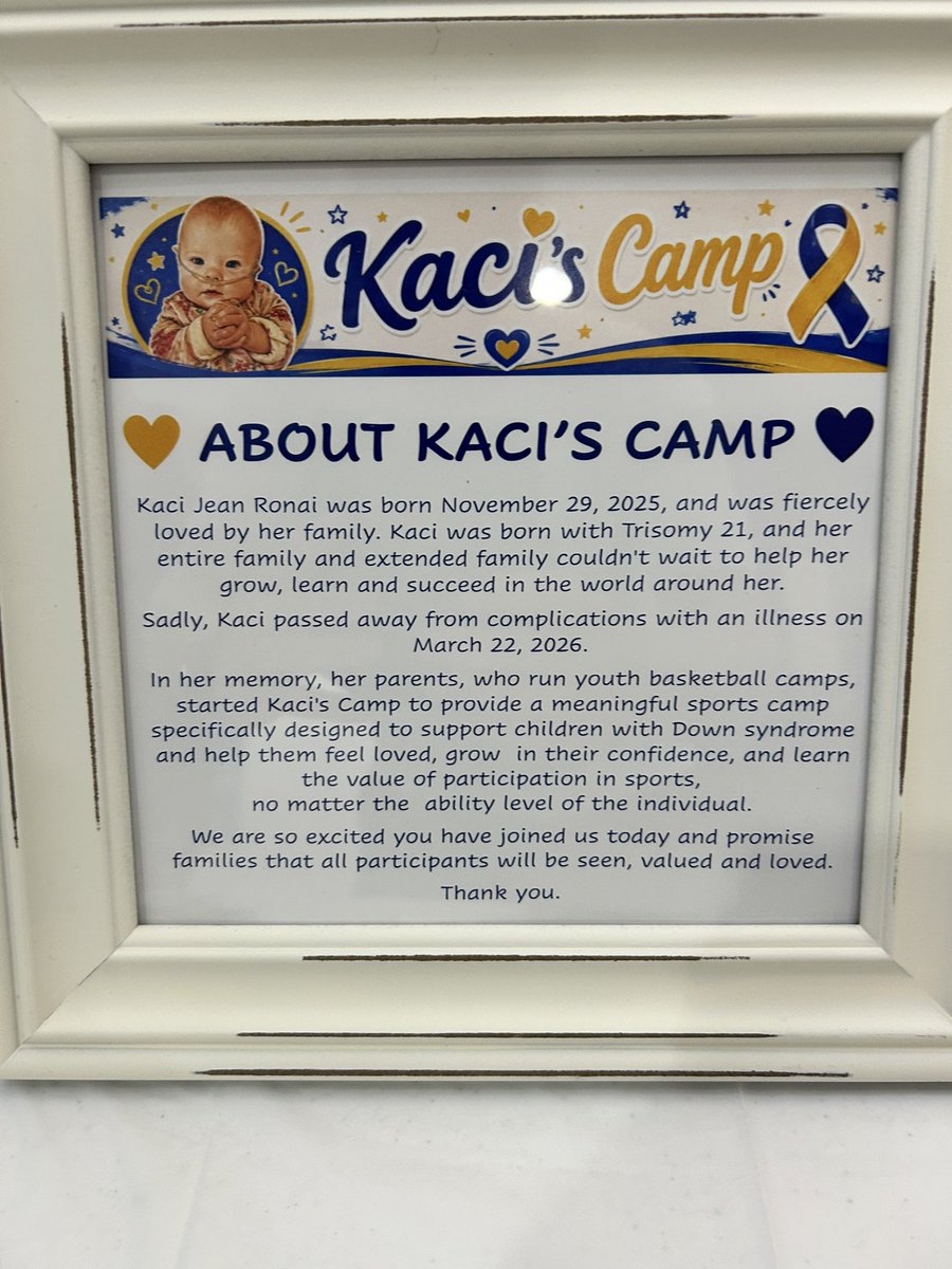 JRonai's tweet photo. Today was special. Today was hard. Today was good. 

Our inaugural Kaci’s Camp. Can’t wait for next year! 💙💛 https://t.co/KUuICSAmJz