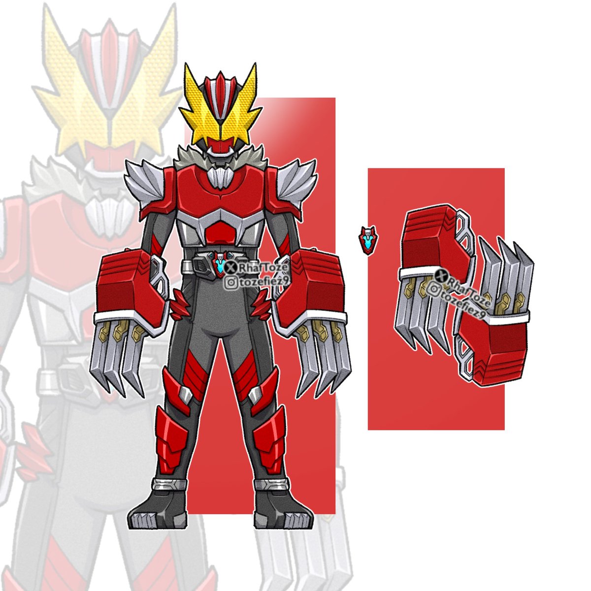 RhafToze's tweet photo. Kamen Rider Lycann 
Werewolf Badge
Wereverse rider https://t.co/XMj2GpRQil