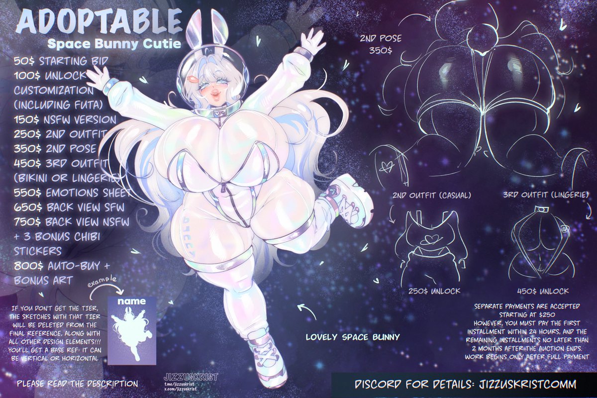 JIZZUSKRIST's tweet photo. Adoptable Space Bunny 🪐🩵

She shines just as brightly as the stars and ready to settle in her new home 🥰🌌💫

SB is 50$ Link below 👇 https://t.co/VUuAjbMVuF