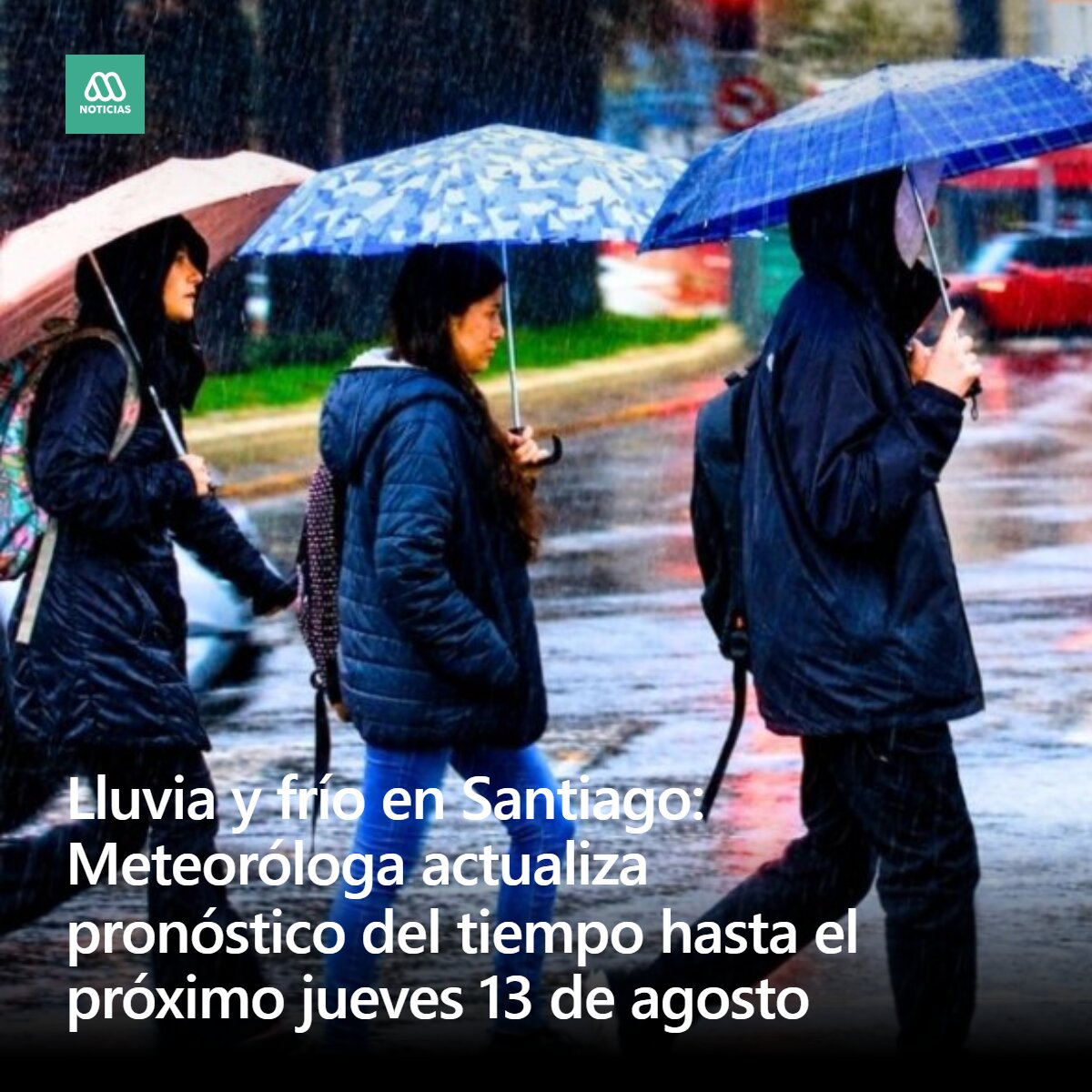 meganoticiascl's tweet photo. La meteoróloga de Megatiempo, Lissette Aguilera, actualizó el pronóstico para Santiago hasta el jueves 13 de agosto. Adelantó que se vienen bajas temperaturas, pero también un breve episodio de precipitaciones. https://t.co/IyA5uUmUDb
