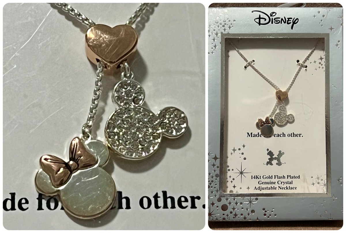 TeriE's tweet photo. GIFTABLE #Disney Mickey Minnie #Crystal Necklace #14K Rose Gold Plate #MadeForEachOther

https://t.co/W0AZ2J1MQv

#disneyaccessories #disneyjewelry #mickeyandminnie #mickeymouse #disneylove #disneystyle #disneyfashion #disneygift #accessoryoftheday #disneyjewelryforsale #necklace https://t.co/YFg9uTgT3b