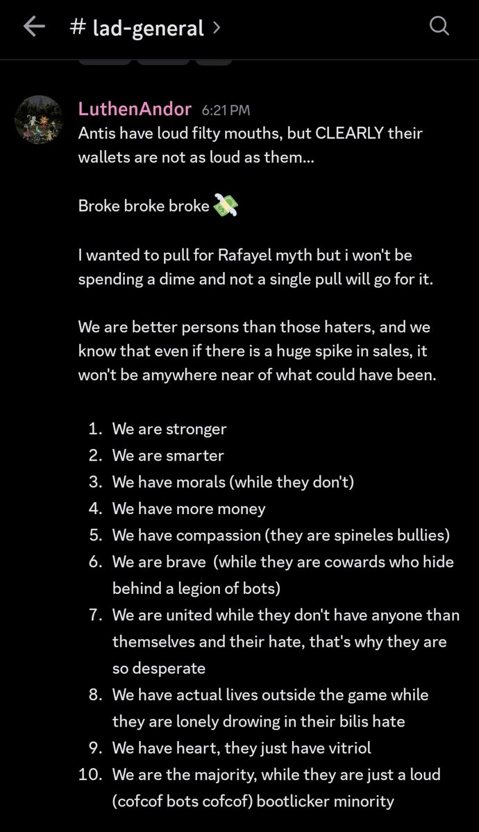catjaz707's tweet photo. Guys they have more money.
Lads without Valko can't exist.
They have actual lives! We are all unemployed! 🗣️🤡 https://t.co/ErLykzUQwr
