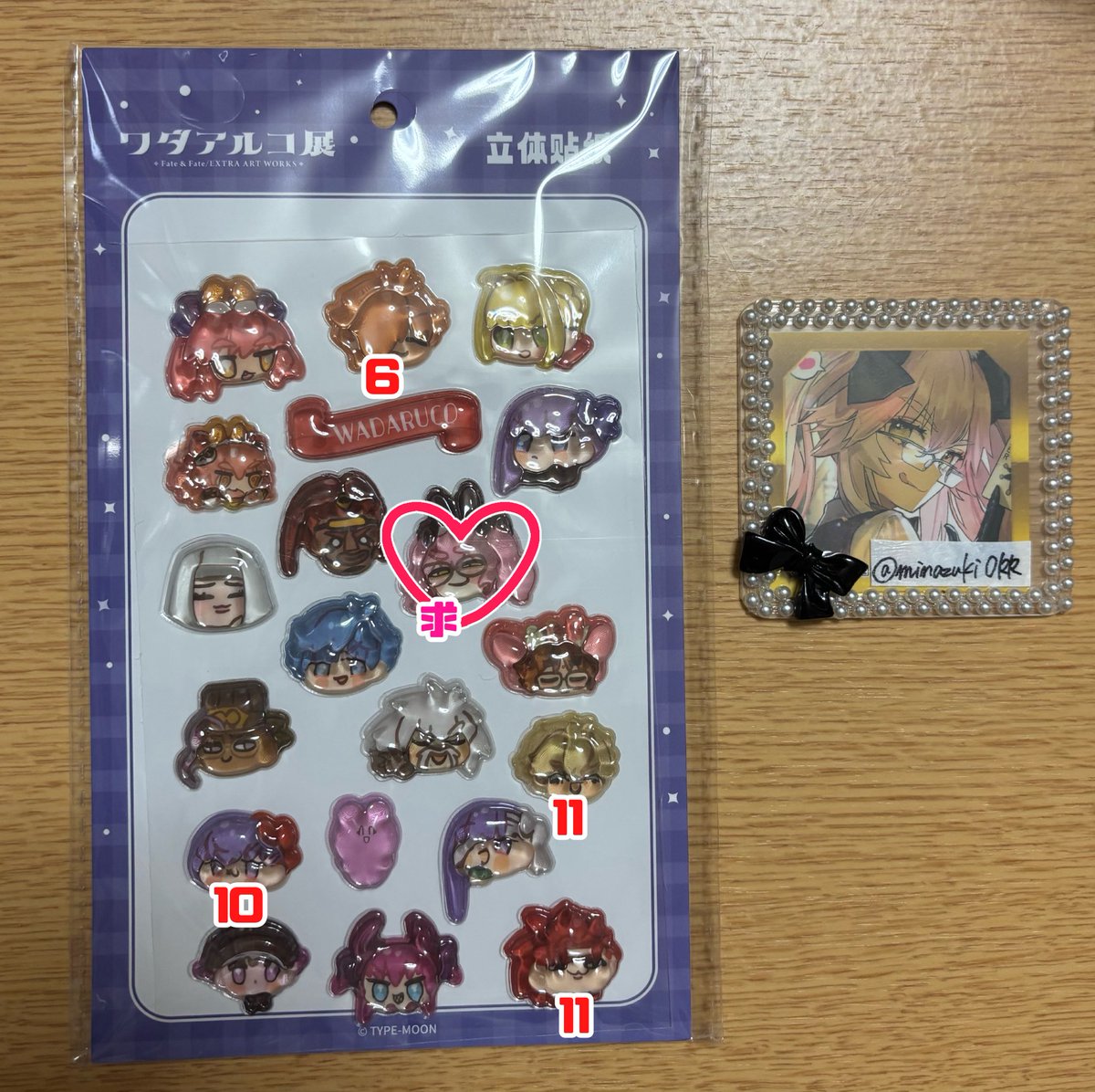 minazukiORR's tweet photo. 【交換】FGO FGOフェス 上海アニプレ ワダアルコ展 立体シール

譲：画像のもの（数字表記ないものは12あります）
求：光のコヤンスカヤ

郵送＞都内お手渡し（要相談）検索からでもお気軽にお声掛け頂けますと幸いです🙇‍♂️ https://t.co/nqo7WqE9Zs