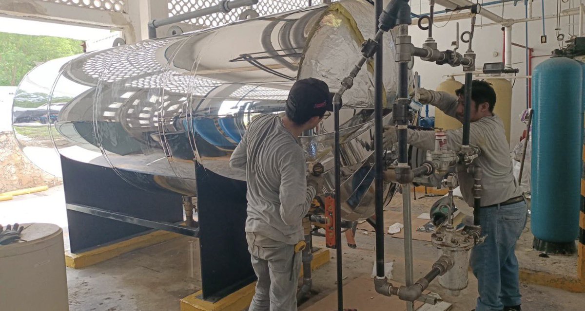 IsssteEnAccion's tweet photo. 🔧♨️ En la Clínica Hospital “Dr. Patricio Trueba Regil”, en Campeche, realizamos mantenimiento correctivo al sistema de agua caliente.

Los trabajos incluyen la rehabilitación del tanque, renovación de aislamiento térmico y adecuación de sus conexiones y componentes para recuperar condiciones adecuadas de operación. 🏥

Seguimos atendiendo instalaciones esenciales para el funcionamiento diario de nuestras unidades médicas. 🛠️💧