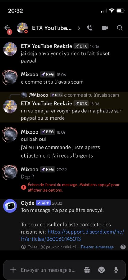 Trakzyl's tweet photo. un petit scammeur allez signalez sa chaine @The_enzon et son twitter https://t.co/NFHwglUorv