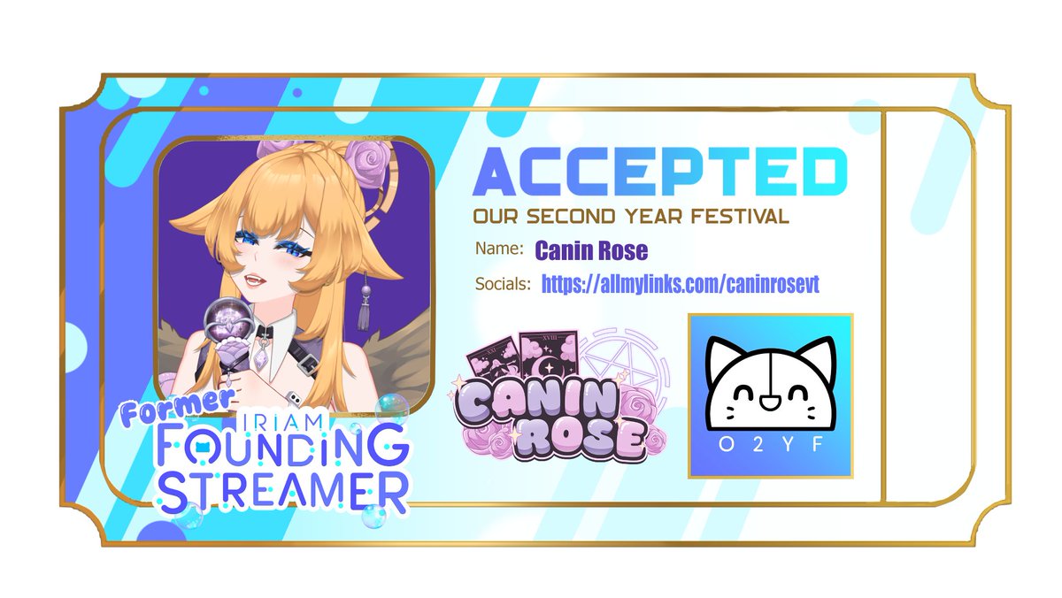 CaninRoseVT's tweet photo. I did it last year as a founder, now I'm doing it as your ever watchful Divine Beast!
Come watch me sing my original song again this year on O2YF!
Coming soon! Please look forward to it!
#IRIAM #OurSecondYearFestival #O2YF https://t.co/4BtjKAt1JK