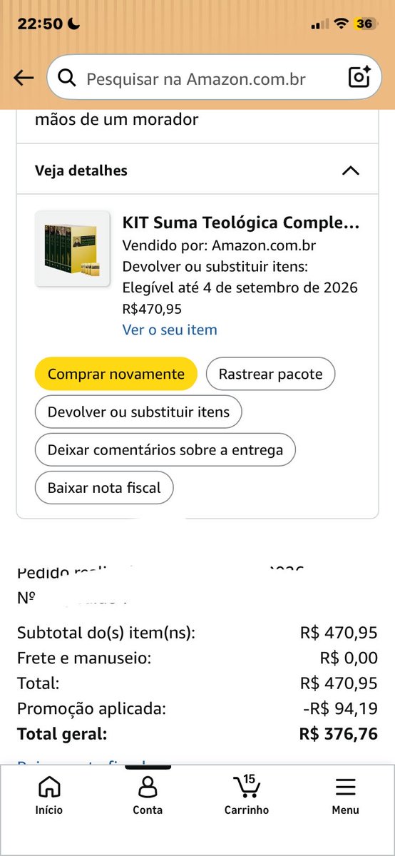 podeensinar's tweet photo. @EconoMisterPRO Única coisa boa foi essa suma teológica pela metade do valor https://t.co/RQO4bqJ4RR
