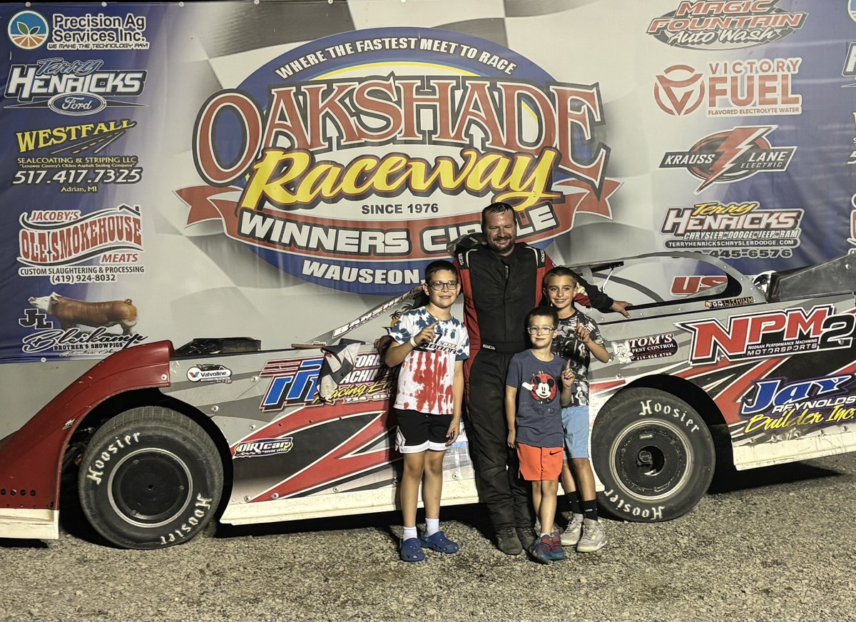 OakshadeRaceway's tweet photo. Casey Noonan wins the DIRTcar Late Model feature tonight. https://t.co/QCQqv0cKhz