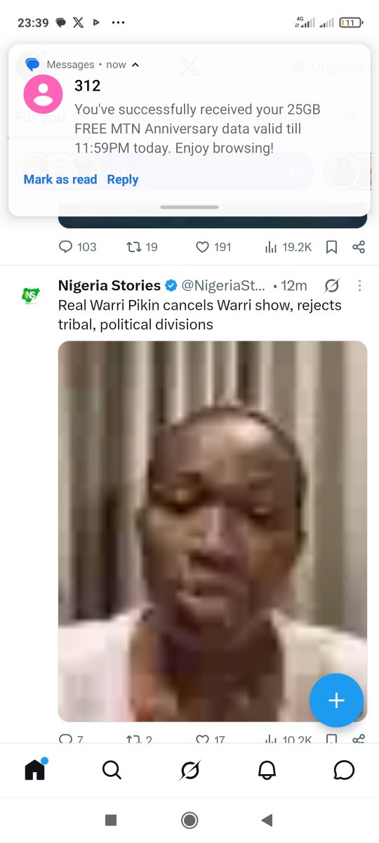 Boaz109's tweet photo. @Kestim_ Imagine sending in 25gb at 11:49pm and telling me it is going to expire at 11:59pm  @MTNNG  IS this how wicked you can be ? https://t.co/hrnqBg8nux