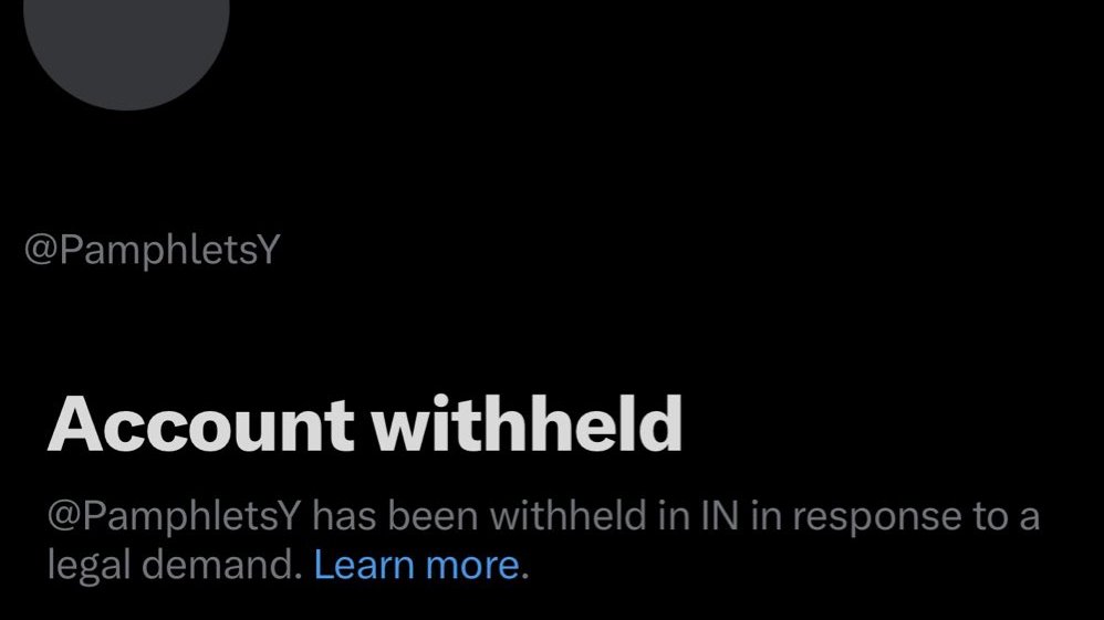 PamphletsY's tweet photo. 🚨🇮🇳 BREAKING — India BANNED Pamphlets. https://t.co/UGRPDdIKFy