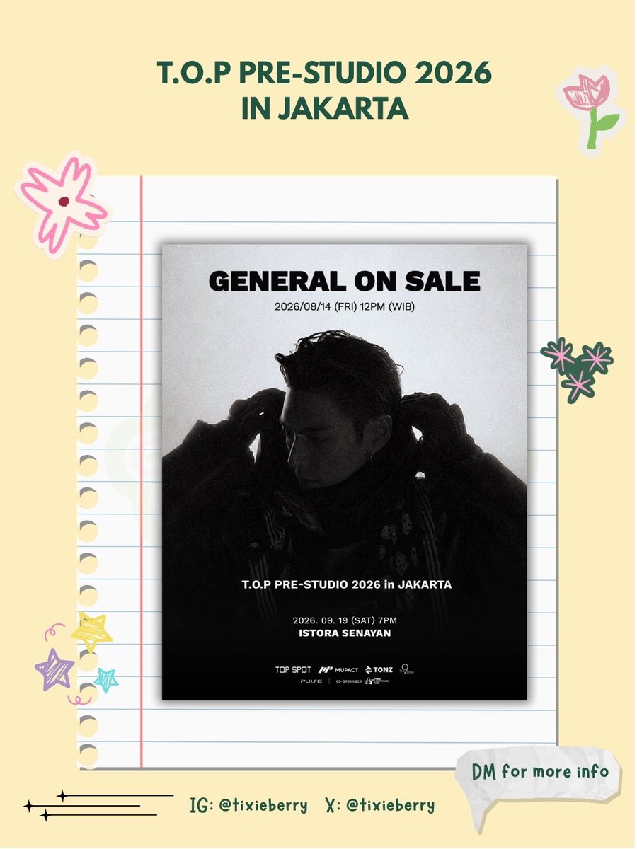 Tixieberry's tweet photo. π Open jasa war tiket
T.O.P PRE-STUDIO 2026 in JAKARTA
π° Fee start from 100k/tix
π Book Slot No dp
πͺͺ Menggunakan data customer
π³ Self Payment
β
Fee dibayarkan setelah tiket secured
π DM for more information
t. wts wtb Jaswar jastip
#TOP #PRESTUDIO2026 #TOPSPOTPICTURES https://t.co/P9ZYL1z9Xc