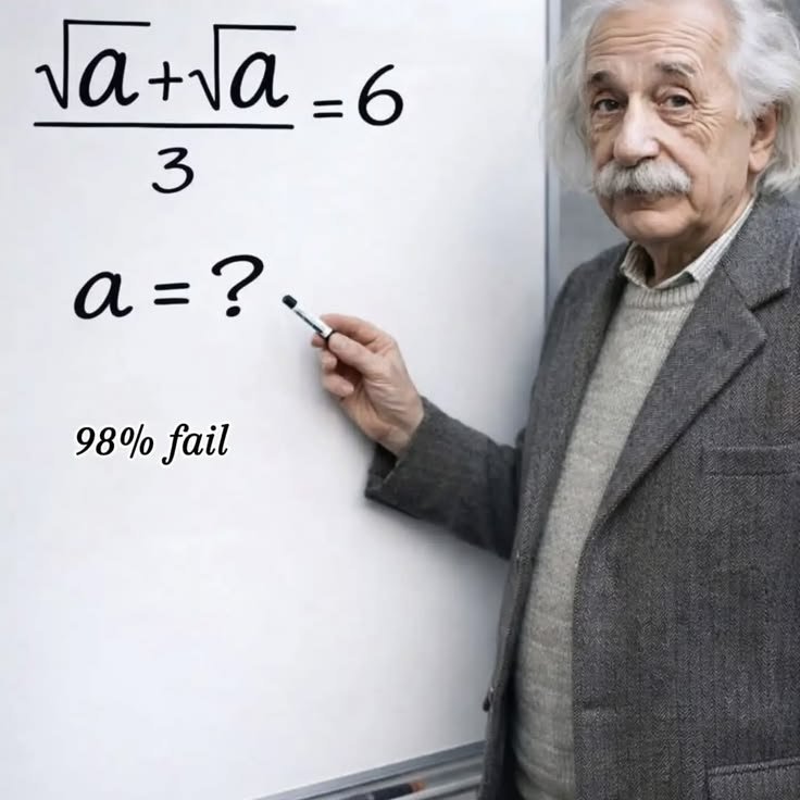 GeniusQuescctr's tweet photo. No cheating. Just you, the equation, and 10 seconds of confidence 

What’s the value of a? https://t.co/U1ots1ePcc