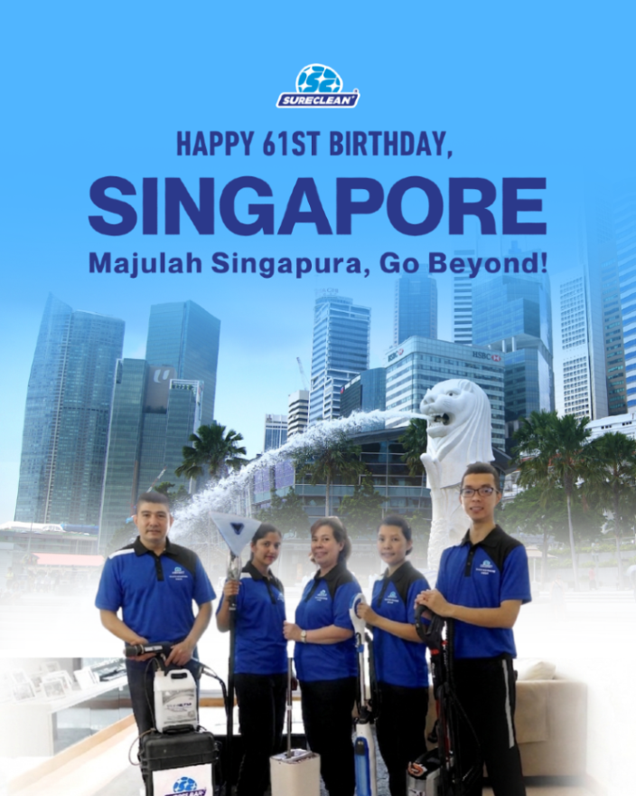 surecleanpro's tweet photo. 🇸🇬 61 years strong and still going beyond.

This National Day, we celebrate the spirit that built our little red dot. A clean, well loved home is one way to honour the place we call Singapore. 🏠✨

Majulah Singapura. Book your clean today! 🇸🇬💙 

https://t.co/jnJNyCsWZ3 https://t.co/54k3Tx8k2x