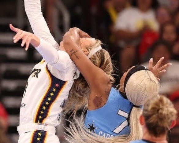 RonaldS1968's tweet photo. @DrRitaDed An excellent block? Did nothing wrong? You are not seeing the same picture as me. How can you be a Dr. Yet deny true science and Biology? Trans women still have biological advantages over true women. Funny how the WNBA will have to define what iaa woman. https://t.co/mS13JNGR9M