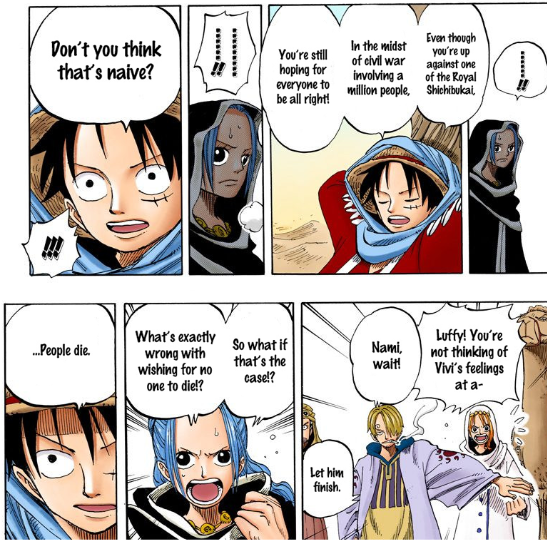 spearbi97's tweet photo. you know shit's serious bc sanji told nami to shut up . https://t.co/E6S2FYSkMN