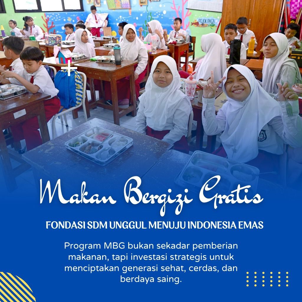 Fransiska567's tweet photo. Bukan sekadar makan gratis, Program MBG mendidik anak tentang pola hidup bersih dan makan makanan bergizi secara teratur.

#MakanBergiziGratis #PolaHidupSehat #EdukasiGizi #GenerasiEmas https://t.co/cpKGnzobmk