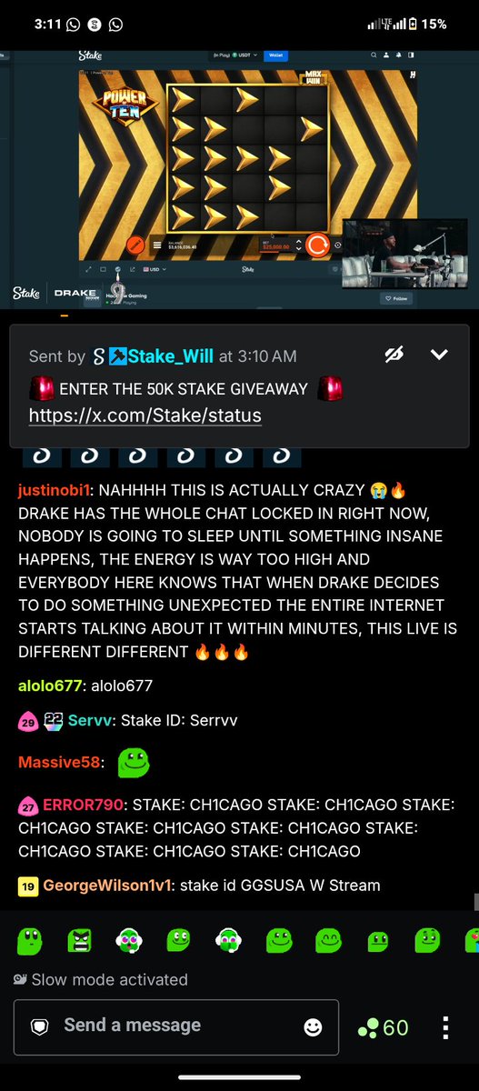 jus_dubby's tweet photo. @Stake ID: callmedubem 
@Stake 
@drake
HAPPY BIRTHDAY STAKE 
Thanks 😊 https://t.co/rno42fYIEH