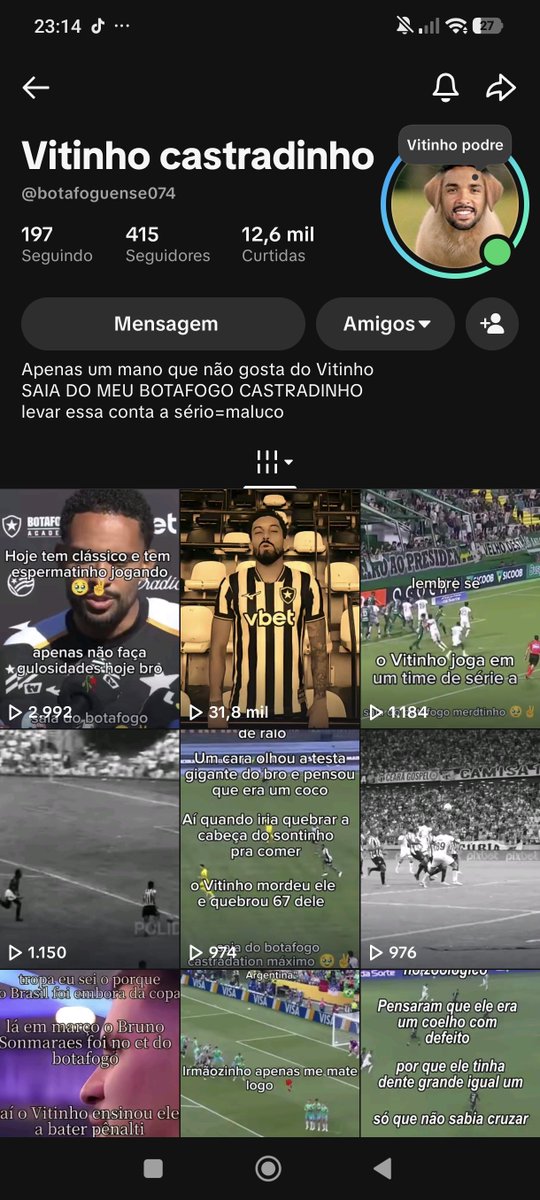 GabrielRod46550's tweet photo. @informafogo Castradinho não sabe chutar https://t.co/YzQDMwKAHD