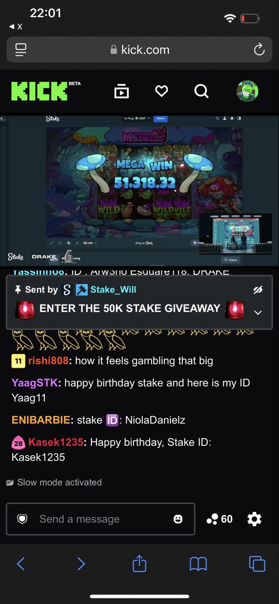 AbiolaLateef13's tweet photo. @Stake @Drake W BIRTHDAY STAKE STREAM LOCKED IN 🔒 ICEMAN AND BEN TWEAKING ON COLOGNE!

STAKE 🆔- HOLAWIN7 https://t.co/NsyjgcXlu5