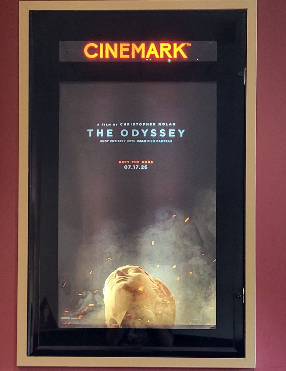 HairlessKane's tweet photo. I finally got around to watching The Odyssey, and oh my Hades… it’s a masterpiece. There really isn’t any other word for it. Nolan absolutely knocked this one out of the park. Easily his best work to date. 🎬🔥 #TheOdyssey #theodysseyreview https://t.co/oHeYkxKipW