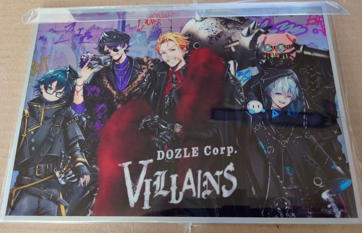 VILLAINS アクリル色紙 届いた！ ドズル社ストアで売切れが多い中