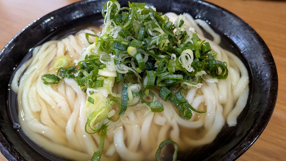 udon_tabi's tweet photo. 今日はシンプルにかけうどん！
鶏皮もおいしそうで食欲そそります！ https://t.co/J0MIExeG77