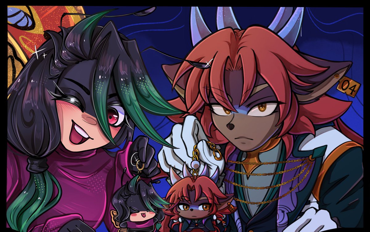 Kaiyzonite's tweet photo. Nabi &amp; Jagger 
Collab with @RonixDraws <3 https://t.co/8Wul36SmZ8