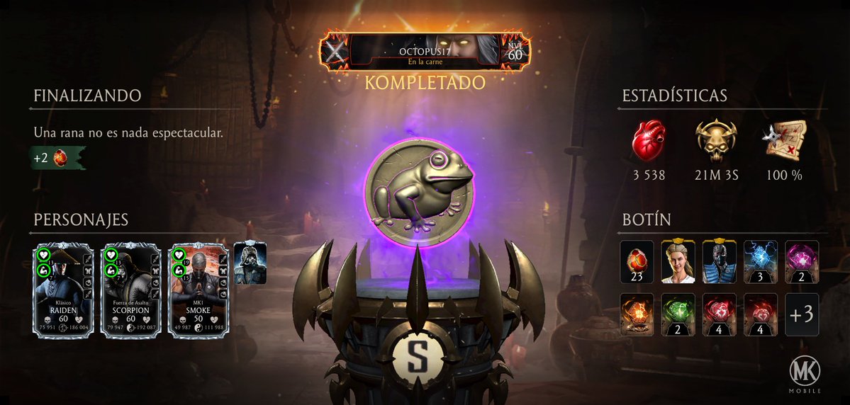 alejandrokhouri's tweet photo. ¡Acabo de completar un recorrido de la Kripta en Mortal Kombat Móvil! Mira mis estadísticas. https://t.co/yiX1bt6jcb