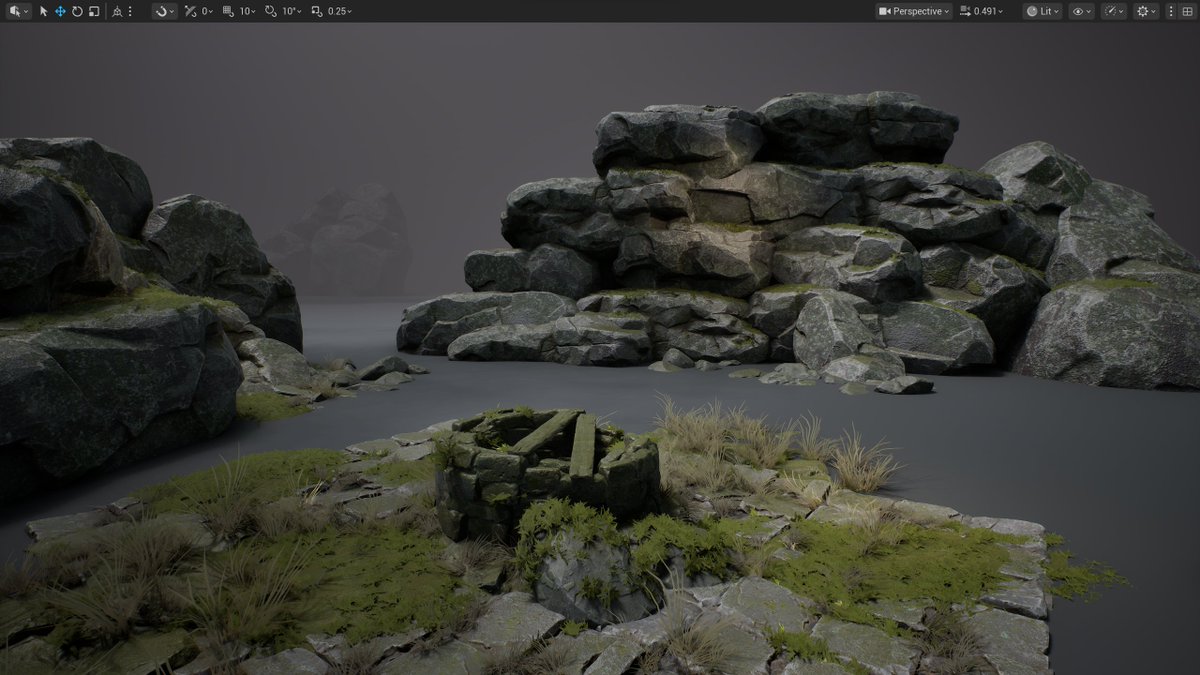 _PaulGorim_'s tweet photo. A bit of rocks i made these weekends

#blender #3d #3dart #UE5 #unrealengine https://t.co/QW2vqCAUhF