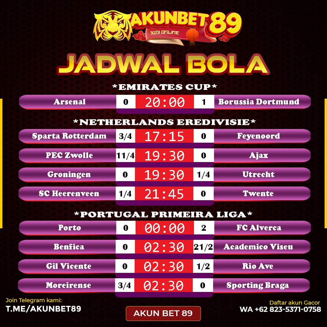 AkunBet89's tweet photo. hari ini 09/08/26 telah di liris
#JadwalBola #LiveMatch #InfoBola #PecintaBola #BolaHariIni #Laliga #TrendingNow #Viral #FYP #Footballfans #MatchDay #Soccer #AKUNBET89 #ibcsport #Sbobet #Saba #sbo568 #Goal #UEFA #sepakbola #PrediksiSkor #odds #bolamalamini https://t.co/6mqHQJ2fyF