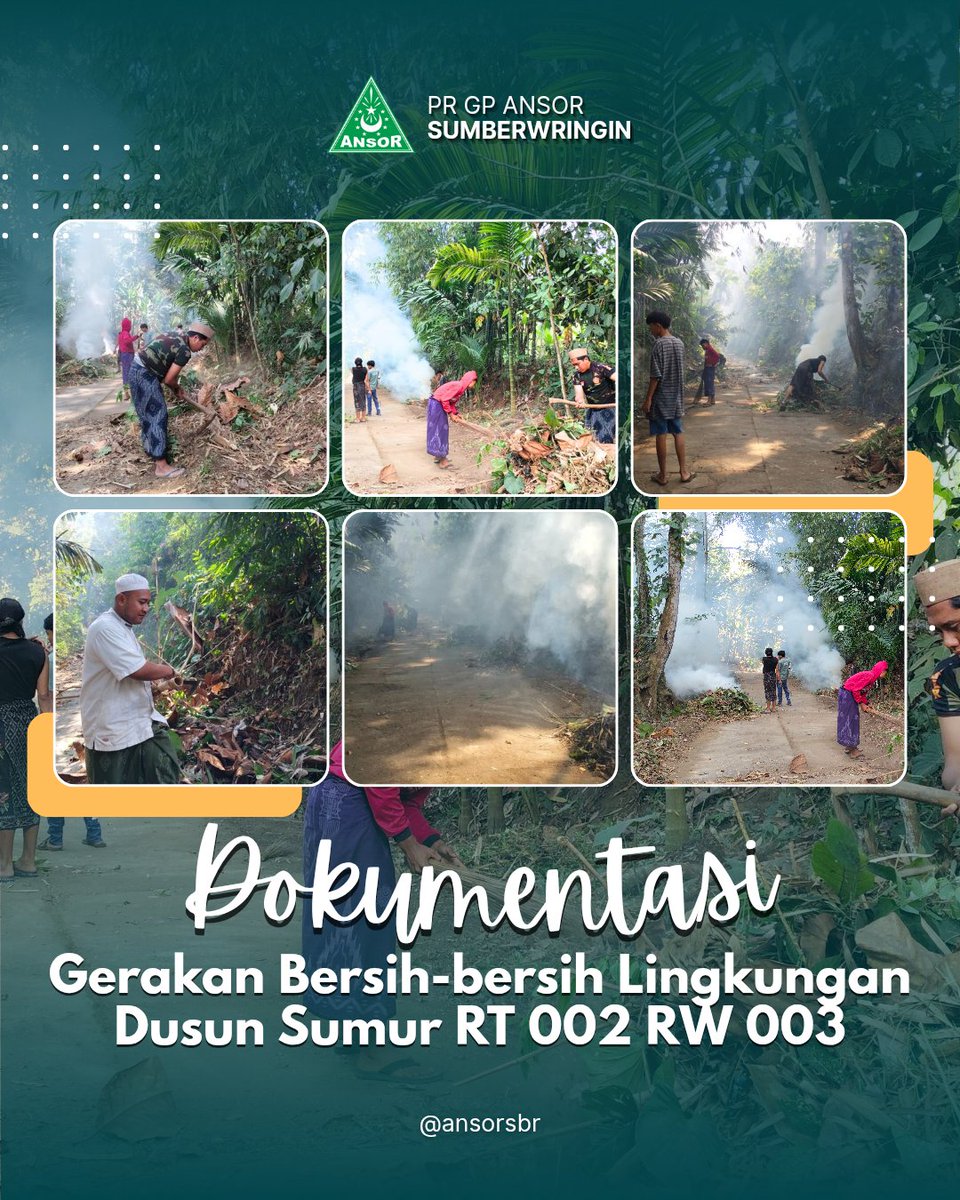 ansorsbr's tweet photo. Dokumentasi ✨
Gerakan Bersih-bersih Lingkungan di Dusun Sumur RT 002 RW 003 dalam rangka menyambut HUT RI ke-81 Tahun 🇮🇩

“Hati Boleh Rapuh, Tapi Lingkungan Jangan Sampai Kotor dan Lusuh” https://t.co/bHaCQpy8Br