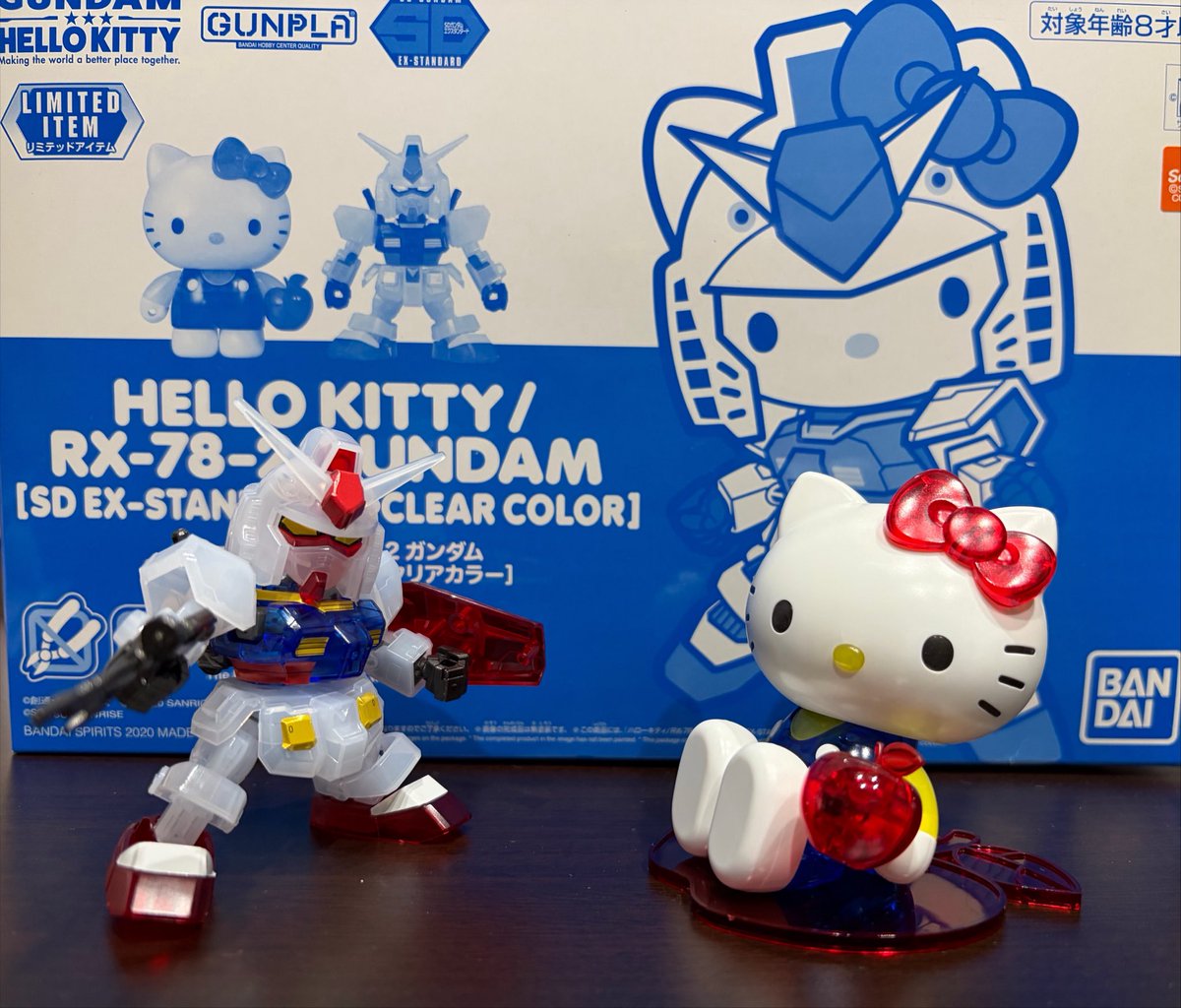 ガンプラ自由研究 ハローキティガンダム完成しました 限定のクリア