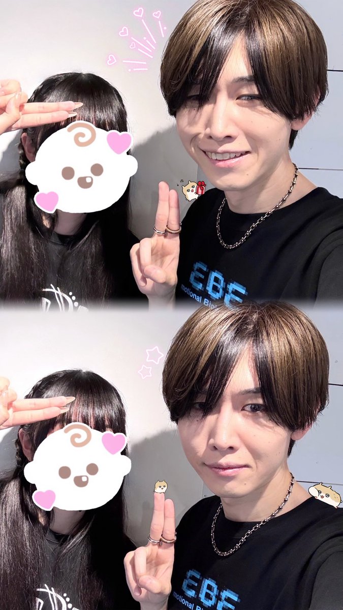 sr_nyan__'s tweet photo. ebeのPOPUP楽しかったです(𓈒ʚ̴̶̷̷̥ ⩊ ɞ̴̶̷𓈒)💕
久しぶりに会えてお話もできて嬉しかったです🎶
滅ポーズも2人でできて最高でしたჱ̒ ᴖ⩊ᴖ )
 #しろせんせー https://t.co/1tyCDUH5IJ