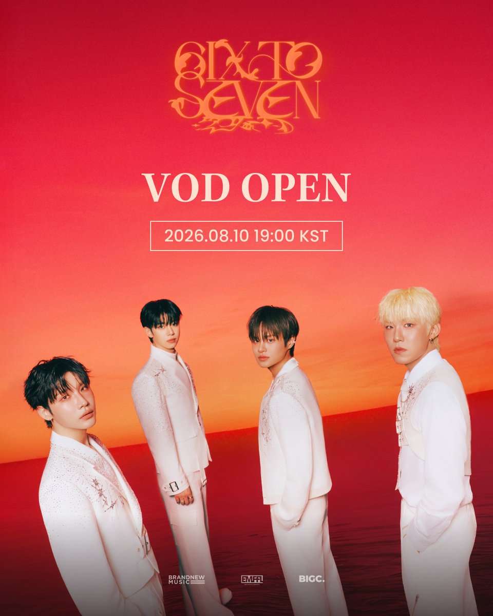 bigc_kr's tweet photo. 2026 AB6IX CONCERT <6IX TO SEVEN>
[📢VOD OPEN]

<6IX TO SEVEN> VOD가 지금부터 빅크에서 시청 가능합니다.
VOD를 구매하신 에비뉴들 빅크로 오세요🏃‍♂️🧡

2026 AB6IX CONCERT <6IX TO SEVEN> VOD is now available to watch on BIGC!
To all the ABNEW who purchased the VOD, head over to BIGC right now

🔗 https://t.co/feRqjhIfrJ

@AB6IX #AB6IX #에이비식스 #6IX_TO_SEVEN
#BIGC #빅크 #ビック